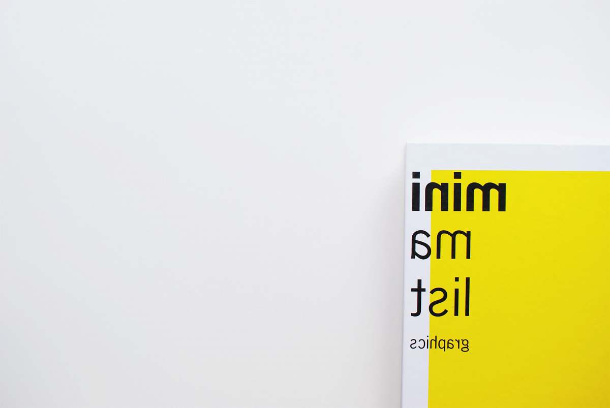 white board Mini Ma List graphics poster yellow